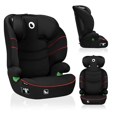 Siège auto lars i-size 100-150 cm avec assise large et revêtement amovible Black grey+Black red+Green turquoise+Pink baby 7 - vertbaudet enfant 