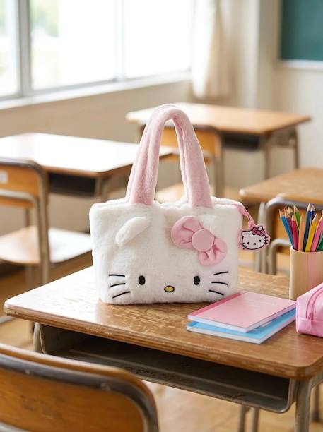 Sac peluche hello kitty fille Blanc et rose 1 - vertbaudet enfant 