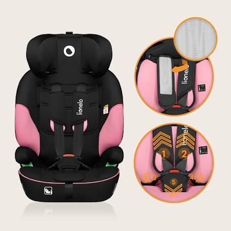 Siège auto évolutif levi i-size 76-150 cm, groupe 1/2/3 Beige latte+Black+Black grey+Blue cobalt+Green emerald+Pink baby 33 - vertbaudet enfant 