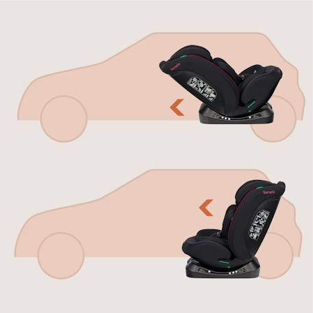 Siège auto aart i-size 40-150 cm avec inclinaison réglable, groupe 0+/1/2/3 Beige chocolate+Beige latte+Black carbon+Black carbon red+Black red+Grey stone 28 - vertbaudet enfant 