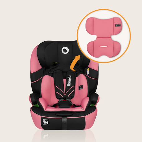 Siège auto évolutif levi one i-size 76-150 cm, groupe 1/2/3 Black carbon+Black grey+Green forest+Pink rose 24 - vertbaudet enfant 