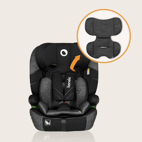 Siège auto évolutif levi one i-size 76-150 cm, groupe 1/2/3 Black carbon+Black grey+Green forest+Pink rose 12 - vertbaudet enfant 