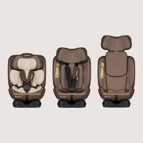 Siège auto aart i-size 40-150 cm avec inclinaison réglable, groupe 0+/1/2/3 Beige chocolate+Beige latte+Black carbon+Black carbon red+Black red+Grey stone 2 - vertbaudet enfant 