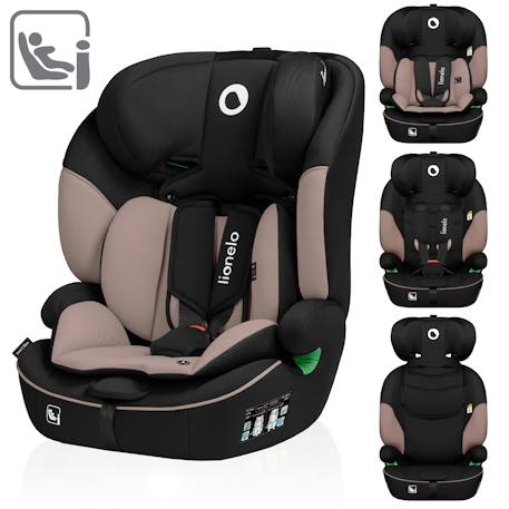 Siège auto évolutif levi i-size 76-150 cm, groupe 1/2/3 Beige latte+Black+Black grey+Blue cobalt+Green emerald+Pink baby 1 - vertbaudet enfant 
