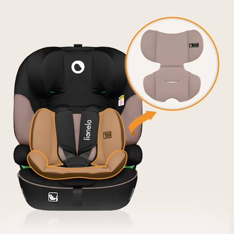 Siège auto évolutif levi i-size 76-150 cm, groupe 1/2/3 Beige latte+Black+Black grey+Blue cobalt+Green emerald+Pink baby 6 - vertbaudet enfant 