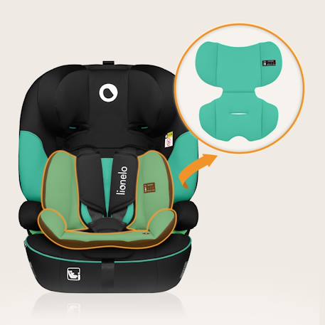 Siège auto évolutif levi i-size 76-150 cm, groupe 1/2/3 Beige latte+Black+Black grey+Blue cobalt+Green emerald+Pink baby 30 - vertbaudet enfant 
