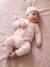 Ensemble combinaison et bonnet naissance fille rose pâle 2 - vertbaudet enfant 
