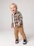 Chemise flanelle bébé à carreaux kaki+marine 7 - vertbaudet enfant 