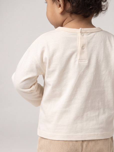 T-shirt manches longues bébé garçon écru 7 - vertbaudet enfant 