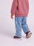 Jean large bébé fille petits coeurs brodés denim gris+stone 18 - vertbaudet enfant 