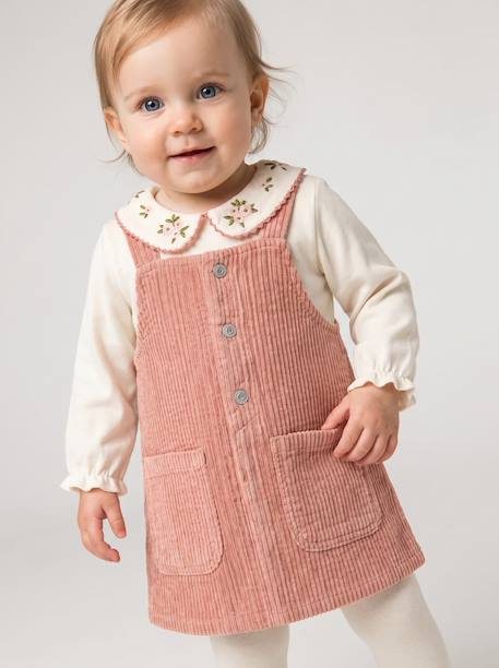 Ensemble robe t-shirt collants bébé fille blush 11 - vertbaudet enfant 