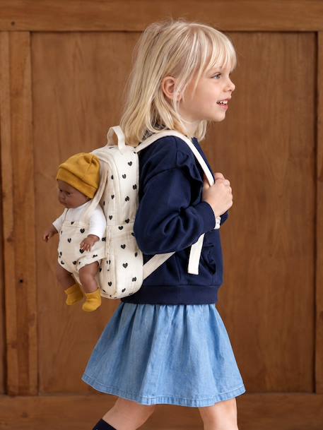 Sac à dos porte poupon Cœur fondant+Rétro Flower 1 - vertbaudet enfant 