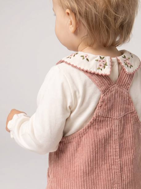 Ensemble robe t-shirt collants bébé fille blush 12 - vertbaudet enfant 