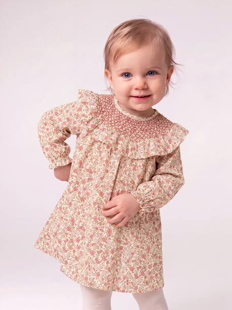 Robe bébé fille manches longues écru 6 - vertbaudet enfant 