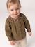 Blouse bébé fille manches longues olive 2 - vertbaudet enfant 