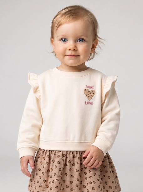 Robe bébé fille manches longues vanille 7 - vertbaudet enfant 