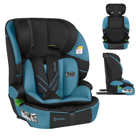 Siège auto évolutif levi fix i-size 76-150 cm avec isofix, groupe 1/2/3 Black carbon+Blue cobalt+Grey stone+Pink baby 7 - vertbaudet enfant 