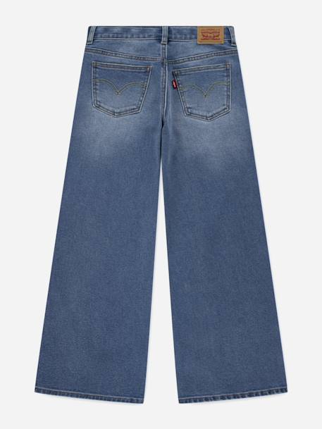 Jean fille coupe large Bleu denim 2 - vertbaudet enfant 