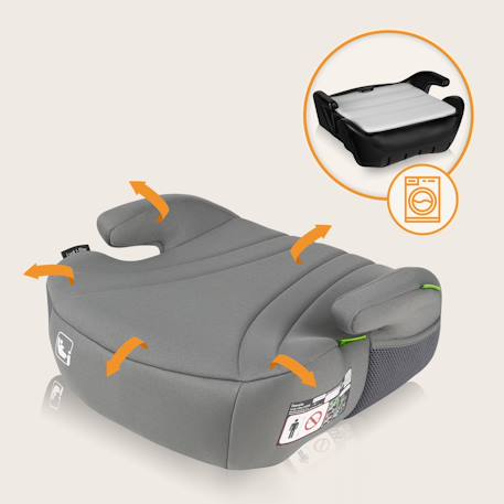 Rehausseur auto léger luuk i-size 125-150 cm, groupe 3 Black+Grey 10 - vertbaudet enfant 