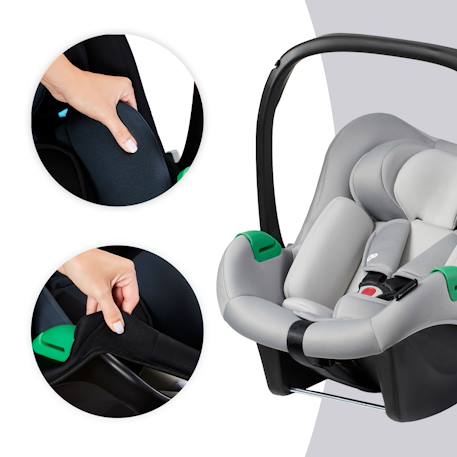Siege auto i size avec base pratique et confortable Gris+Noir 5 - vertbaudet enfant 