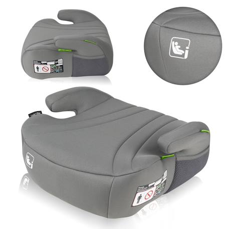 Rehausseur auto léger luuk i-size 125-150 cm, groupe 3 Black+Grey 7 - vertbaudet enfant 