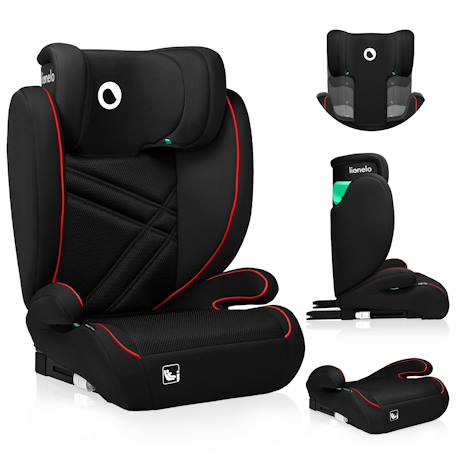 Siège auto hugo i-size 100-150 cm avec isofix et appui-tête à mémoire de forme Black carbon+Black grey+Black red+Pink baby 13 - vertbaudet enfant 