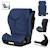 Siège auto neal i-size 100-150 cm avec isofix, assise large et porte-gobelet Black carbon+Blue navy+Green turquoise+Grey concrete+Pink lilac 7 - vertbaudet enfant 
