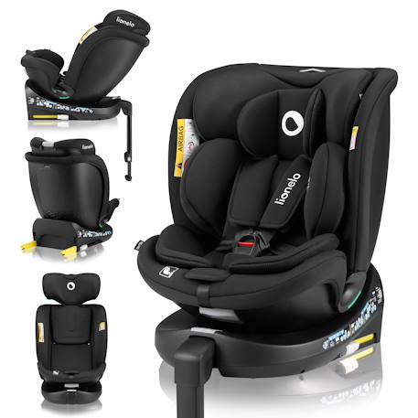 Siège auto pivotant 360° navy i-size 40-150 cm avec isofix et ventilation Black onyx+Black pink+Black red+Black turquoise 1 - vertbaudet enfant 
