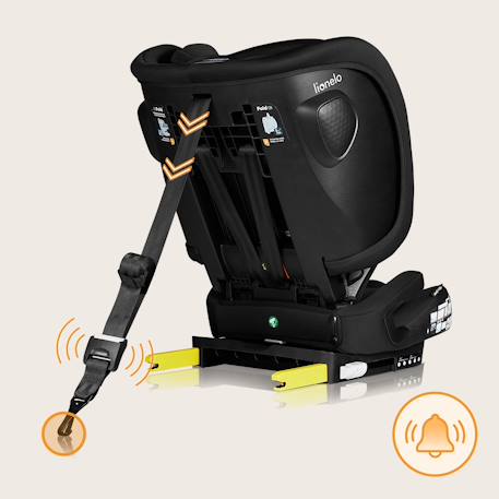 Siège auto pliable nelly i-size 76-150 cm avec isofix et top tether Black carbon+Blue navy+Grey graphite 5 - vertbaudet enfant 