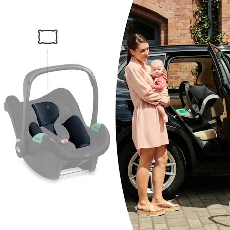 Siège auto i-size naissance avec protections renforcées Black+Grey 8 - vertbaudet enfant 