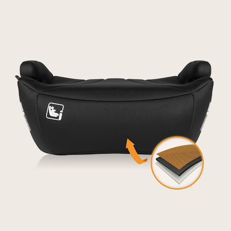 Rehausseur auto léger luuk i-size 125-150 cm, groupe 3 Black+Grey 3 - vertbaudet enfant 