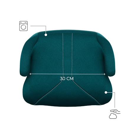 Réhausseur Auto Kinderkraft I-BOOST I-SIZE avec ISOFIX, Conforme R129 i-Size, Accoudoirs Ergonomiques et Assise Confort Gris+Noir+Rose+Vert 21 - vertbaudet enfant 