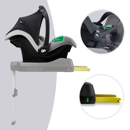 Siège auto i-size naissance avec protections renforcées Black+Grey 3 - vertbaudet enfant 
