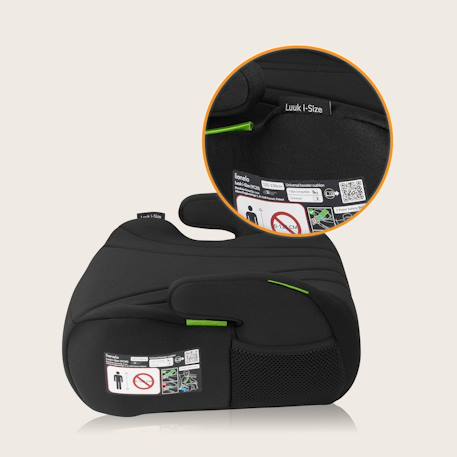 Rehausseur auto léger luuk i-size 125-150 cm, groupe 3 Black+Grey 5 - vertbaudet enfant 