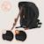 Siège auto évolutif levi fix i-size 76-150 cm avec isofix, groupe 1/2/3 Black carbon+Blue cobalt+Grey stone+Pink baby 3 - vertbaudet enfant 