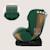 Siège auto pivotant 360° bastiaan i-size 40-150 cm avec isofix et sideprotect Black carbon+Black grey+Black red+Green forest 24 - vertbaudet enfant 