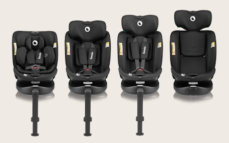 Siège auto pivotant 360° navy i-size 40-150 cm avec isofix et ventilation Black onyx+Black pink+Black red+Black turquoise 2 - vertbaudet enfant 