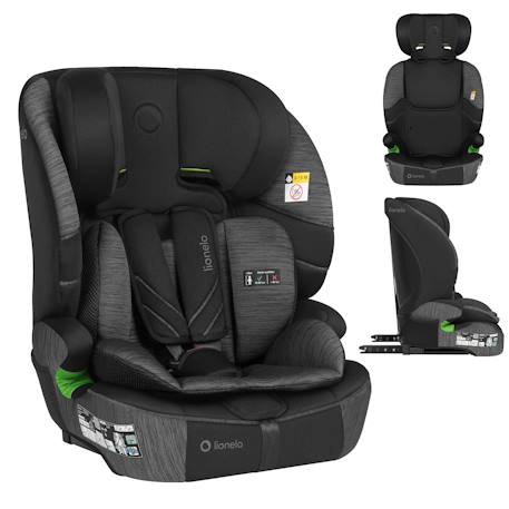Siège auto évolutif levi fix i-size 76-150 cm avec isofix, groupe 1/2/3 Black carbon+Blue cobalt+Grey stone+Pink baby 13 - vertbaudet enfant 