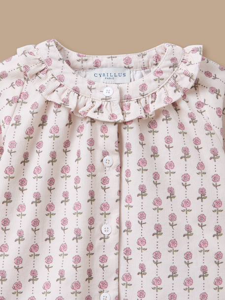Blouse imprimée col volanté bébé Imprimé rosie 2 - vertbaudet enfant 