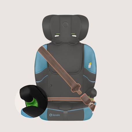 Siège auto évolutif levi fix i-size 76-150 cm avec isofix, groupe 1/2/3 Black carbon+Blue cobalt+Grey stone+Pink baby 10 - vertbaudet enfant 