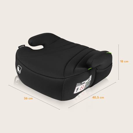 Rehausseur auto léger luuk i-size 125-150 cm, groupe 3 Black+Grey 6 - vertbaudet enfant 