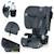 Siège auto pliable nelly i-size 76-150 cm avec isofix et top tether Black carbon+Blue navy+Grey graphite 13 - vertbaudet enfant 