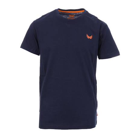 T-shirt à manches courtes garçon orye Blanc+Marine 3 - vertbaudet enfant 