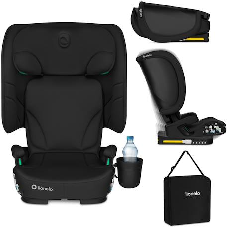 Siège auto pliable orin i-size 100-150 cm léger avec isofix Black carbon+Blue navy+Grey graphite 1 - vertbaudet enfant 