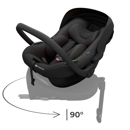 Coque Bébé Kinderkraft I-LITE i-Size R129 40-87 cm ERGO PAD + Organisateur de voiture Beige+Gris+Noir 15 - vertbaudet enfant 