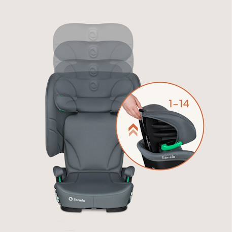 Siège auto pliable orin i-size 100-150 cm léger avec isofix Black carbon+Blue navy+Grey graphite 17 - vertbaudet enfant 