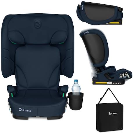 Siège auto pliable orin i-size 100-150 cm léger avec isofix Black carbon+Blue navy+Grey graphite 7 - vertbaudet enfant 