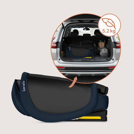Siège auto pliable orin i-size 100-150 cm léger avec isofix Black carbon+Blue navy+Grey graphite 9 - vertbaudet enfant 