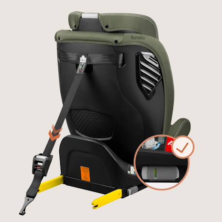 Siège auto bastiaan one i-size 40-150 cm avec isofix et base pivotante 360° Black carbon+Green olive+Grey stone+Pink rose 11 - vertbaudet enfant 