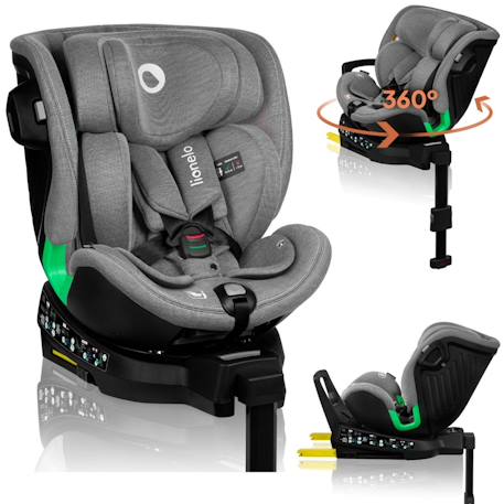 Siège auto pivotant 360° harmony i-size 40-150 cm avec isofix et tissu 60% bambou Beige sand+Black carbon+Grey concrete+Grey graphite+Pink mauve+Red brick 13 - vertbaudet enfant 